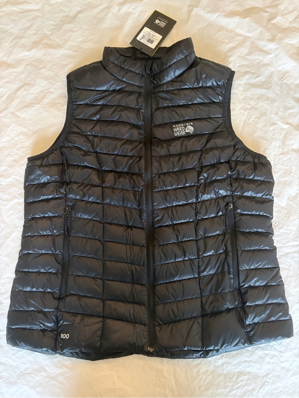 Mountain Hardwear Ghost Whisperer Down Puffer Vest Women’s XL Black NWT UL
